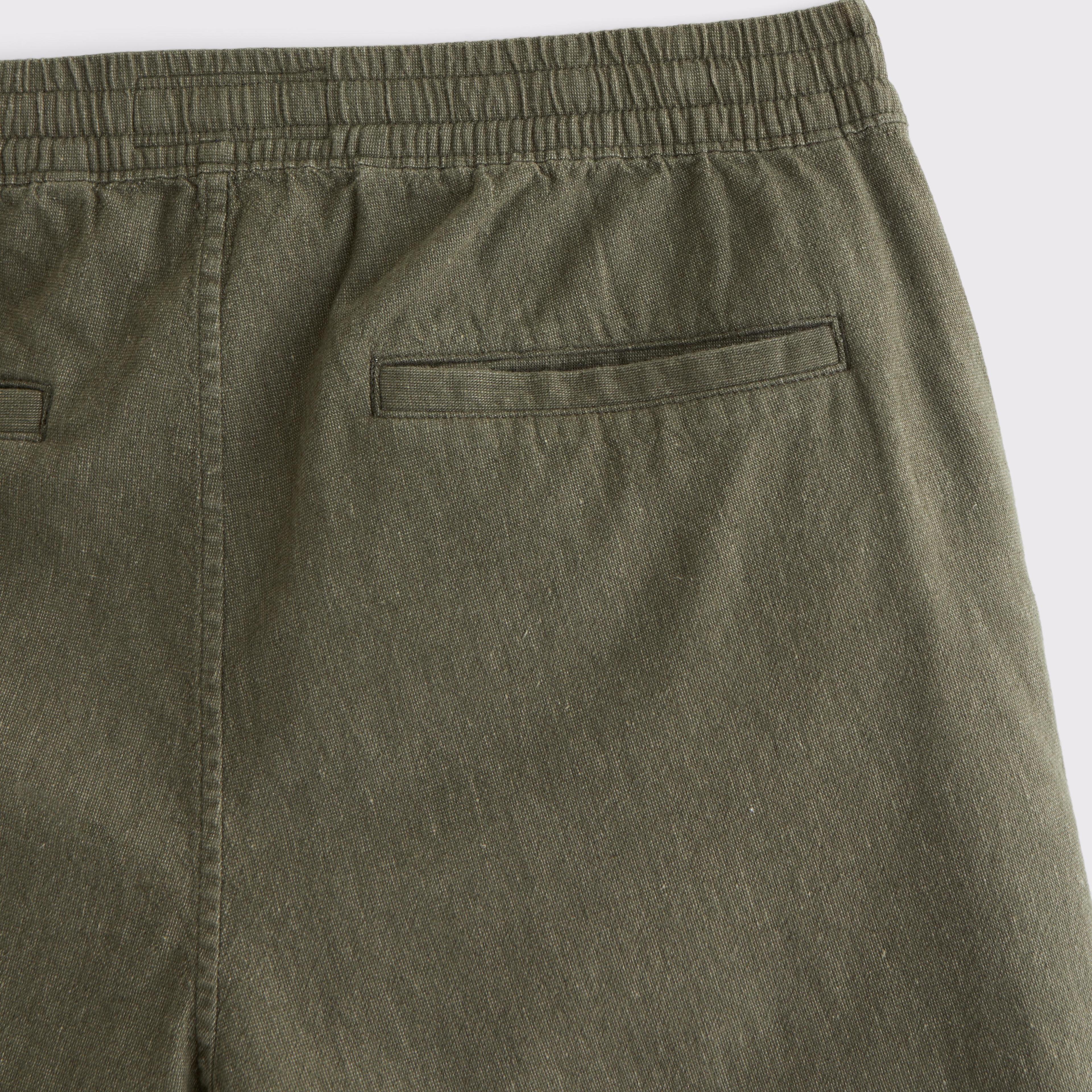 Linen-Blend Pull-On Short Product Image