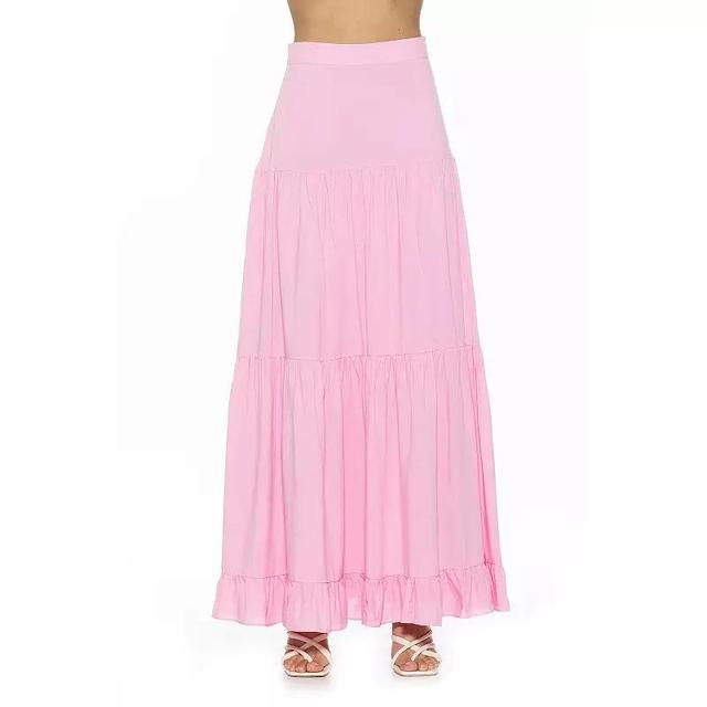 Womens ALEXIA ADMOR Halima Tiered Maxi Skirt Product Image