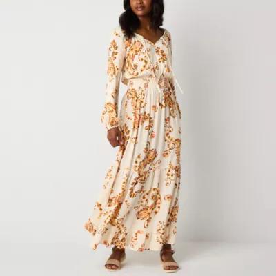 Ryegrass Womens Long Sleeve Paisley Maxi Dress Product Image