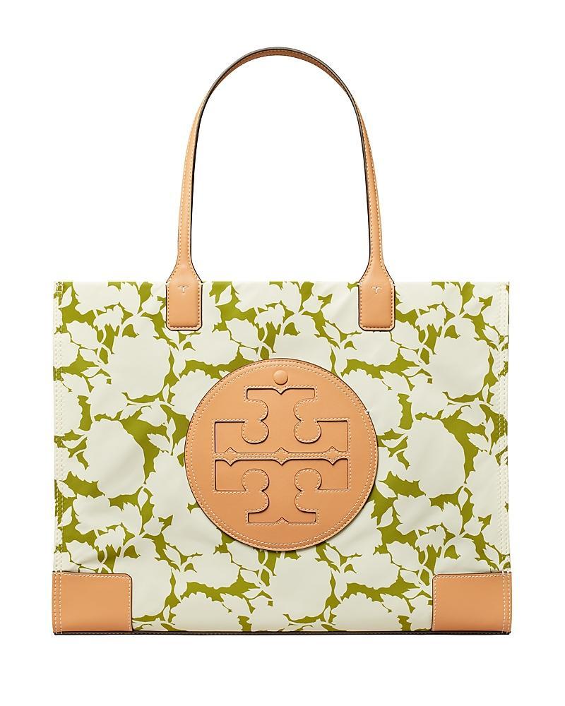 Tory Burch Ella Nylon Floral Tote (Aster Pink Flower) Handbags Product Image