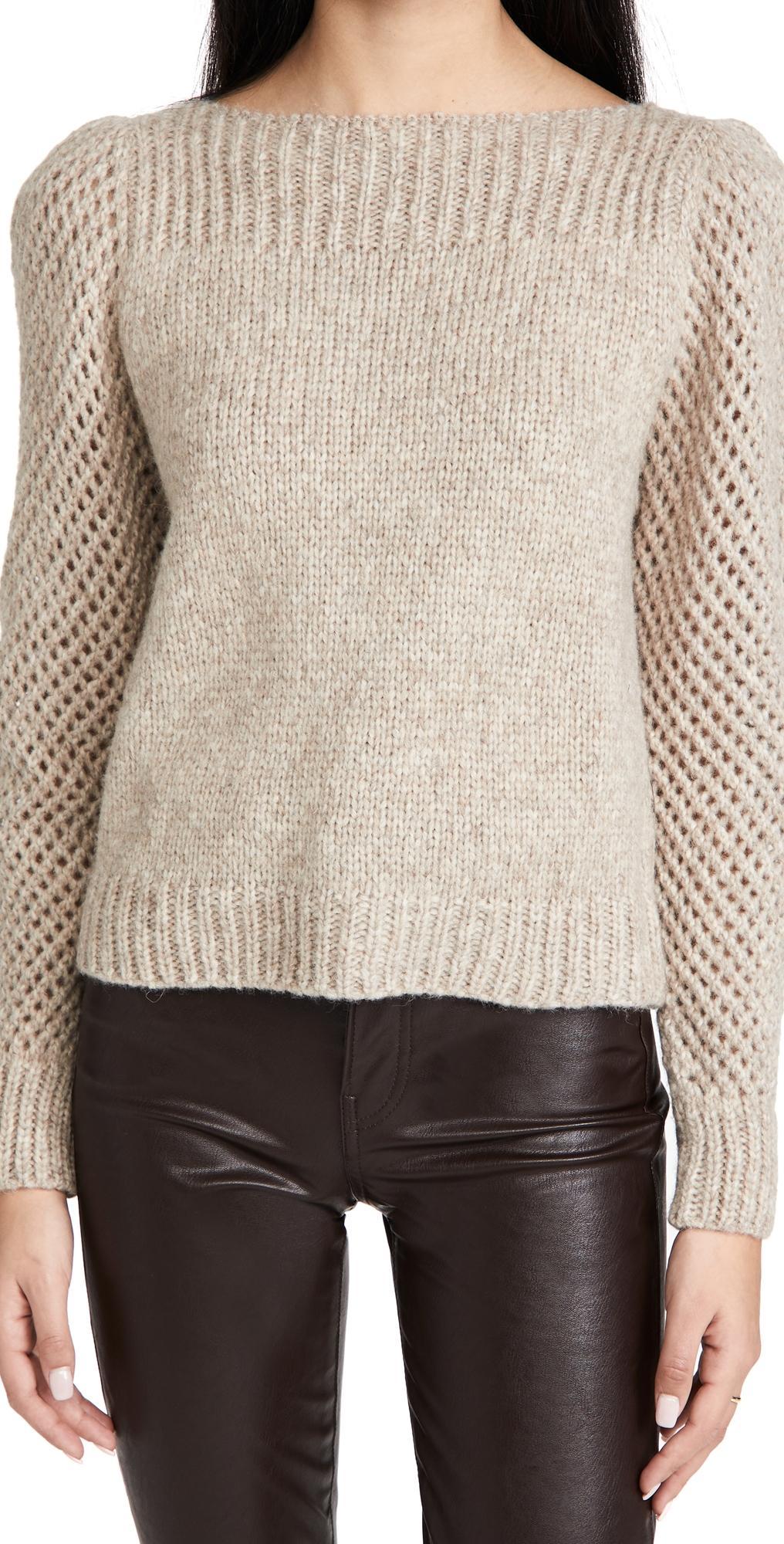 LoveShackFancy Rosie Pullover Oatmeal XL product image