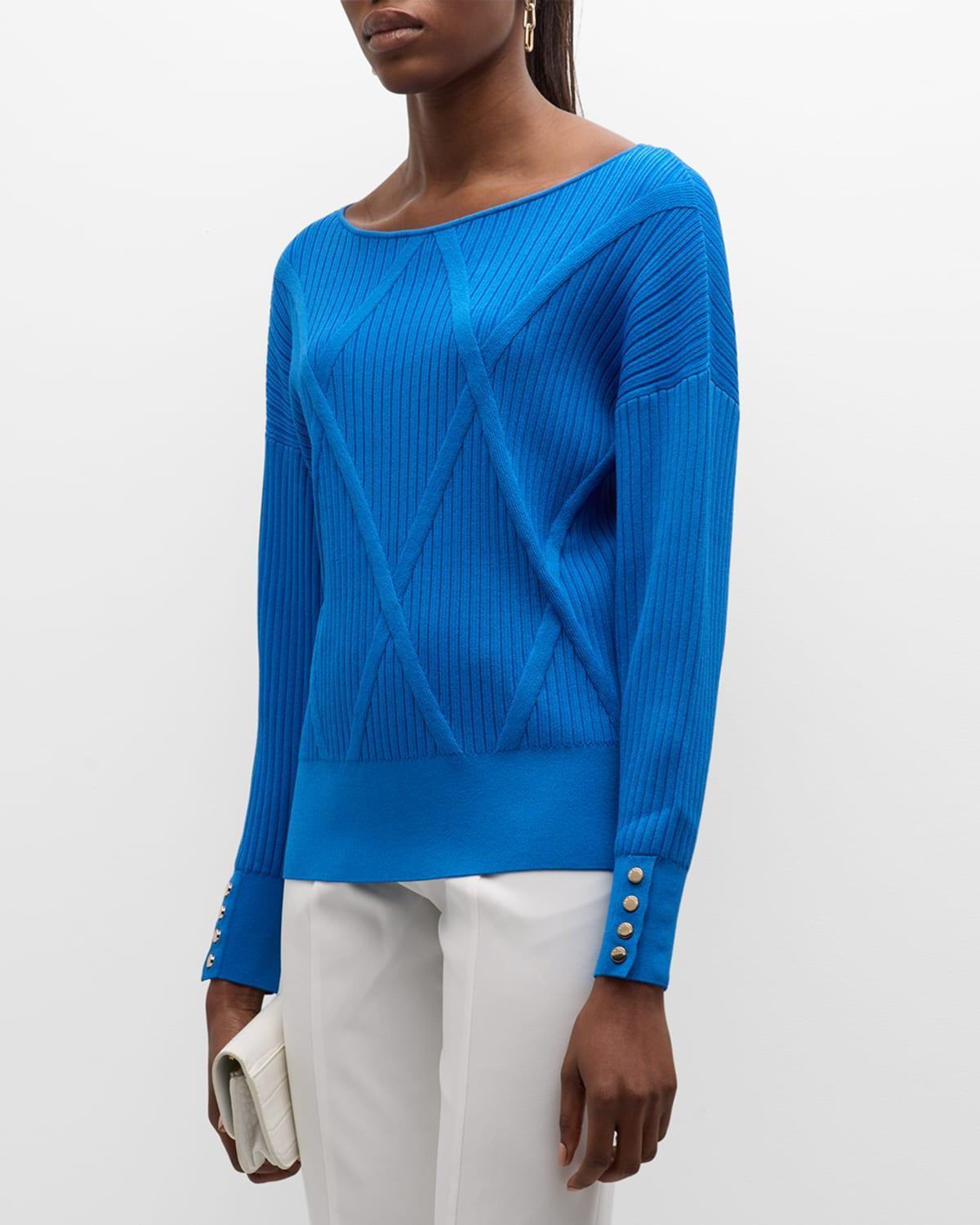 Womens The Melinda Rib-Knit Sweater Product Image