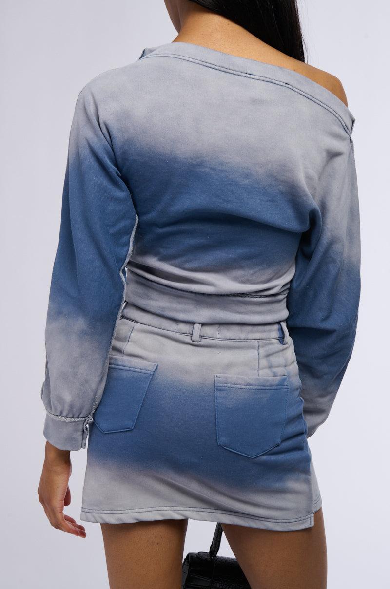 LEONA OMBRE OFF THE SHOULDER SWEATSHIRT Product Image