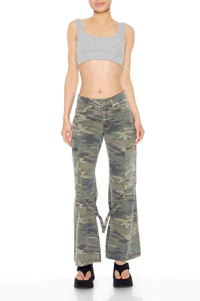 Camo Print Utility Cargo Pants | Forever 21 Product Image