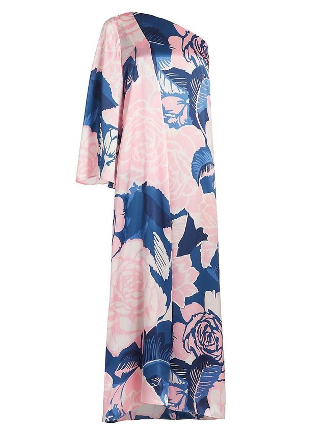 Womens Greta Floral Silk Gown Product Image