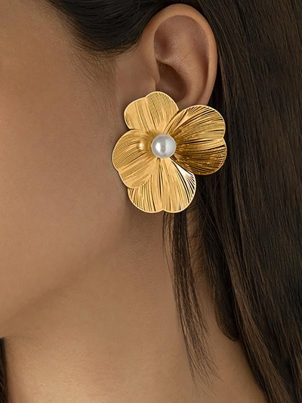 Flower Shape Earrings Accessories Product Image