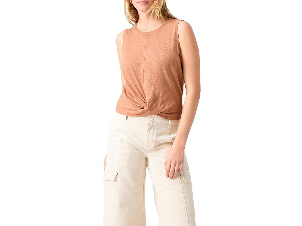 Sanctuary Twisted Tank (Mocha Mousse) Women's Clothing Product Image