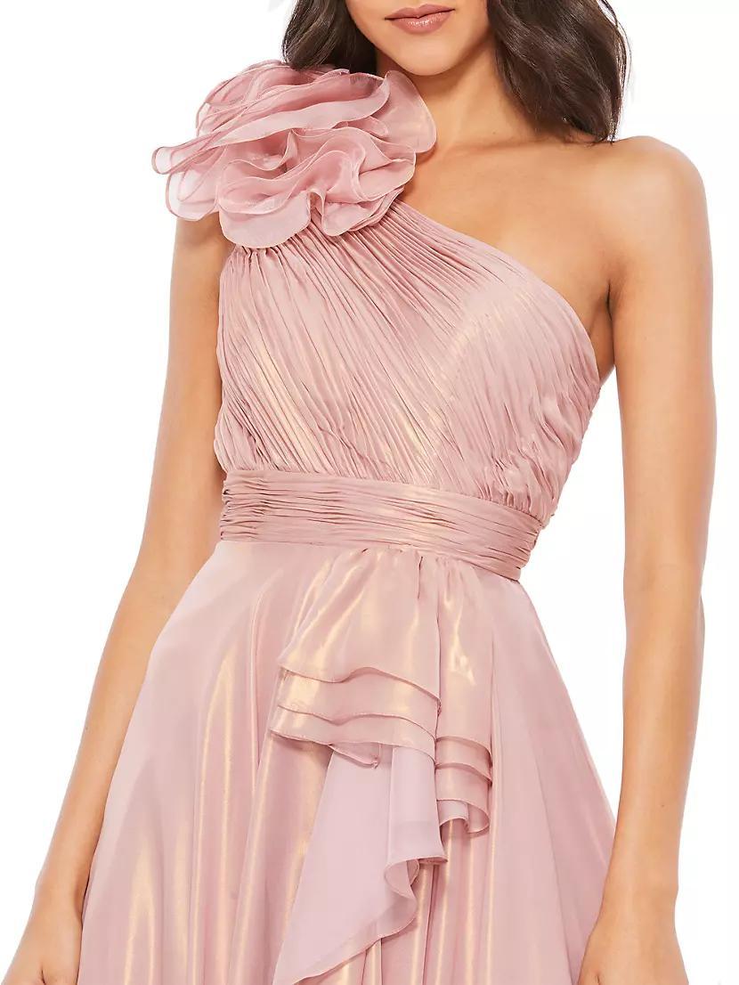 One-Shoulder Chiffon Gown Product Image