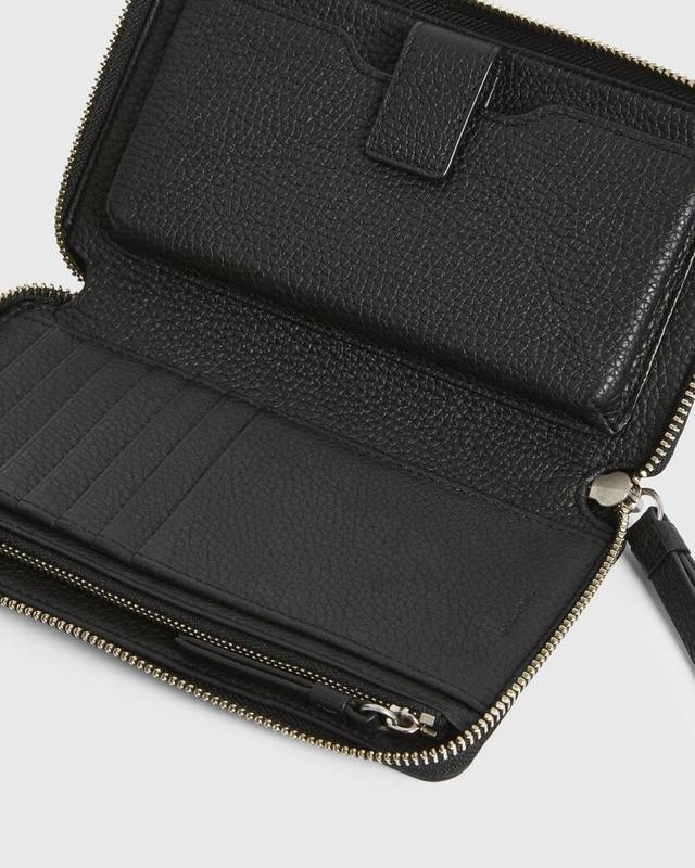 AllSaints Fetch Leather Phone Wristlet Product Image