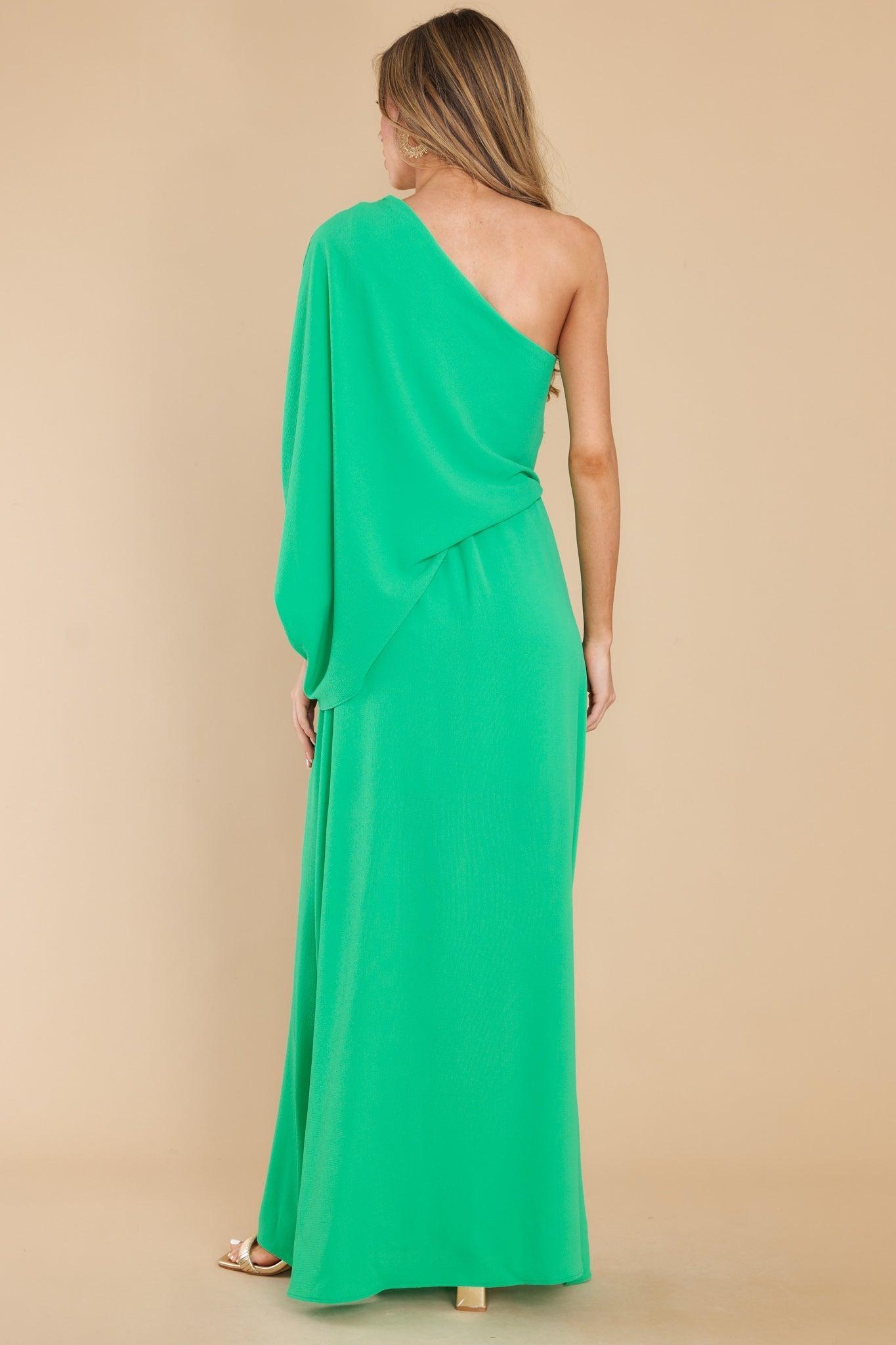 Get Obsessed Green Maxi Dress Product Image