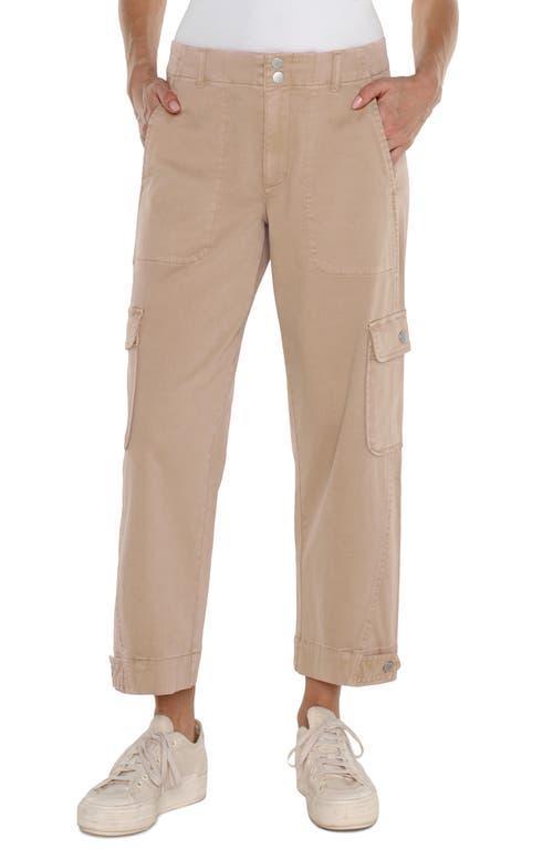 Liverpool Los Angeles Utility Stretch Twill Crop Cargo Pants Product Image