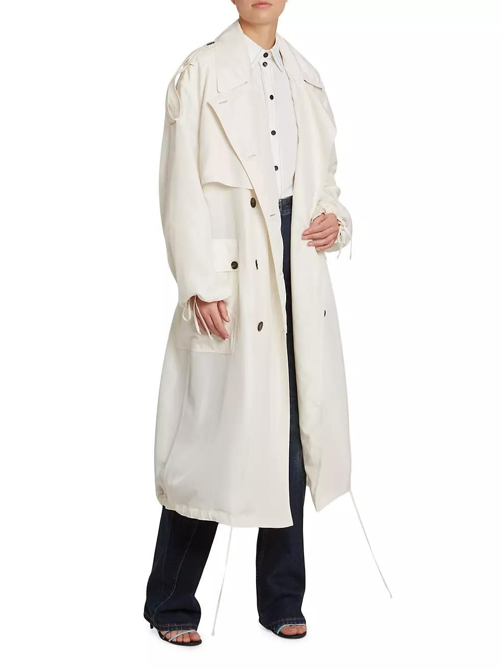 Silk Haboutay Trench Coat Product Image