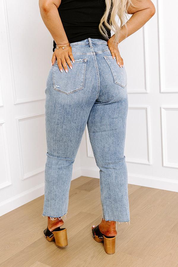 Lovervet Alaina High Waist Distressed Straight Leg Jean Curves Product Image