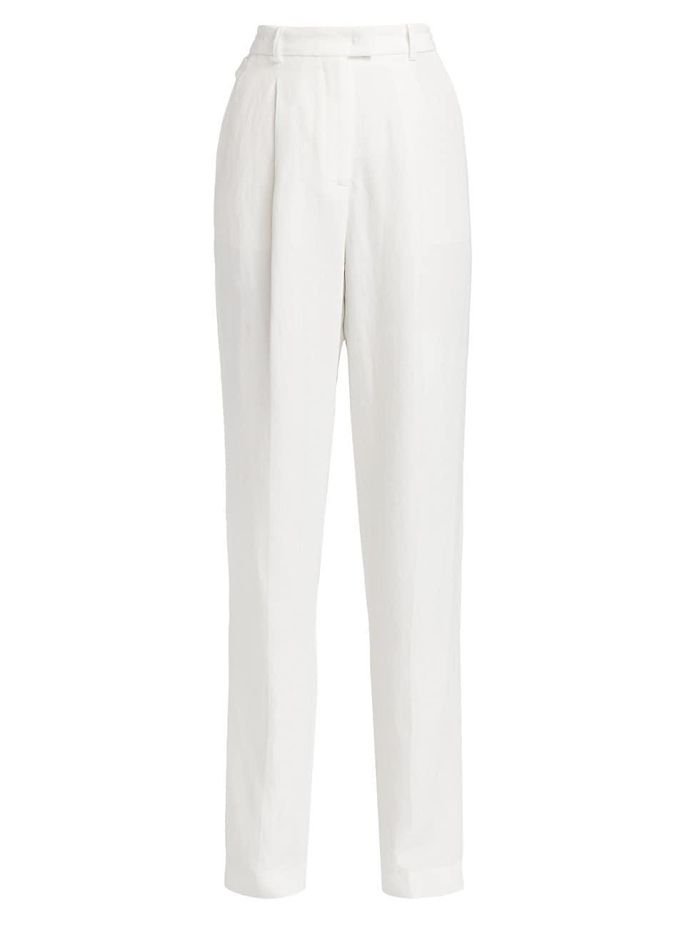 Womens Linen-Blend Trousers product image