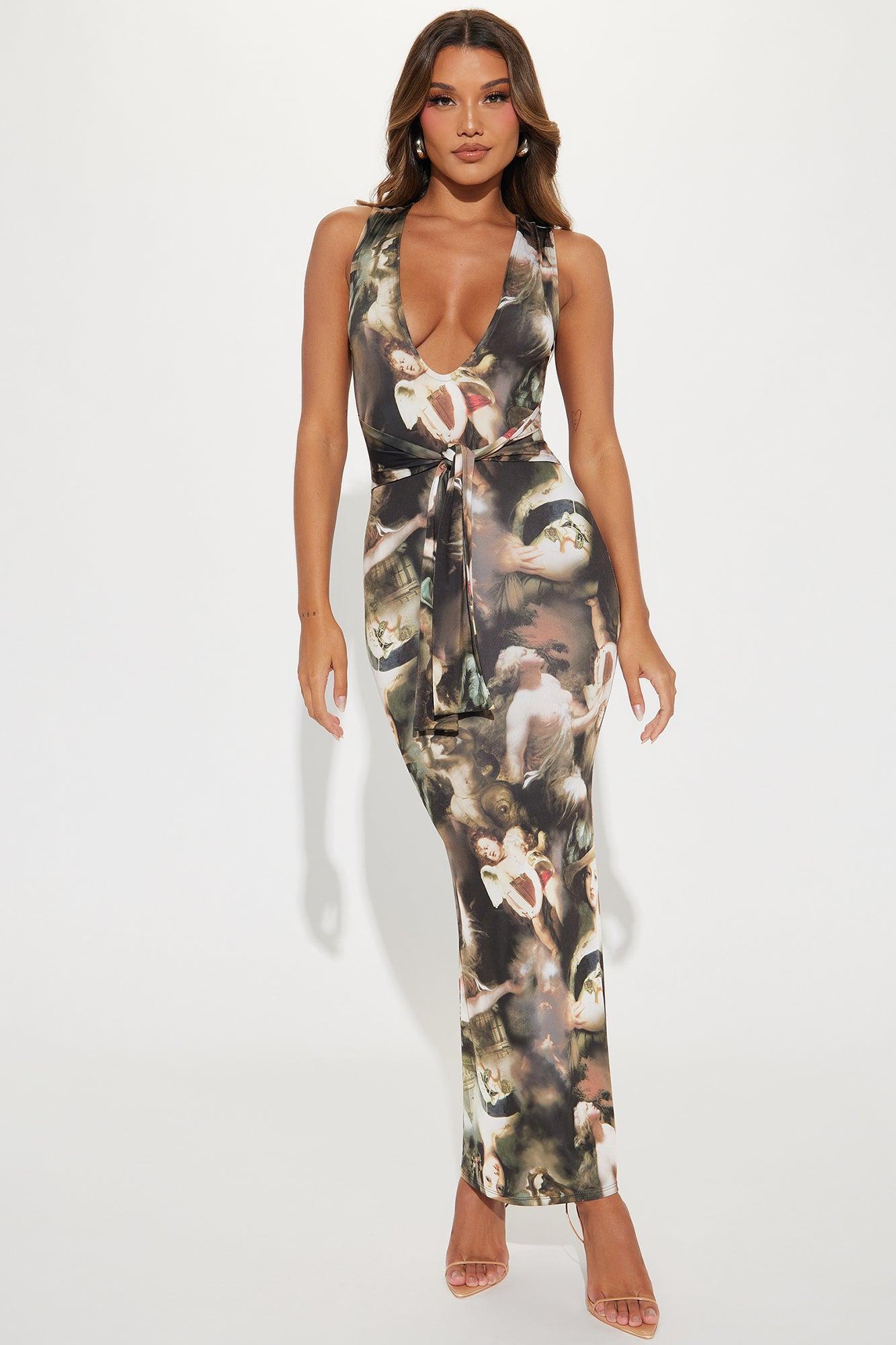 Sistine Maxi Dress - Black/combo Product Image