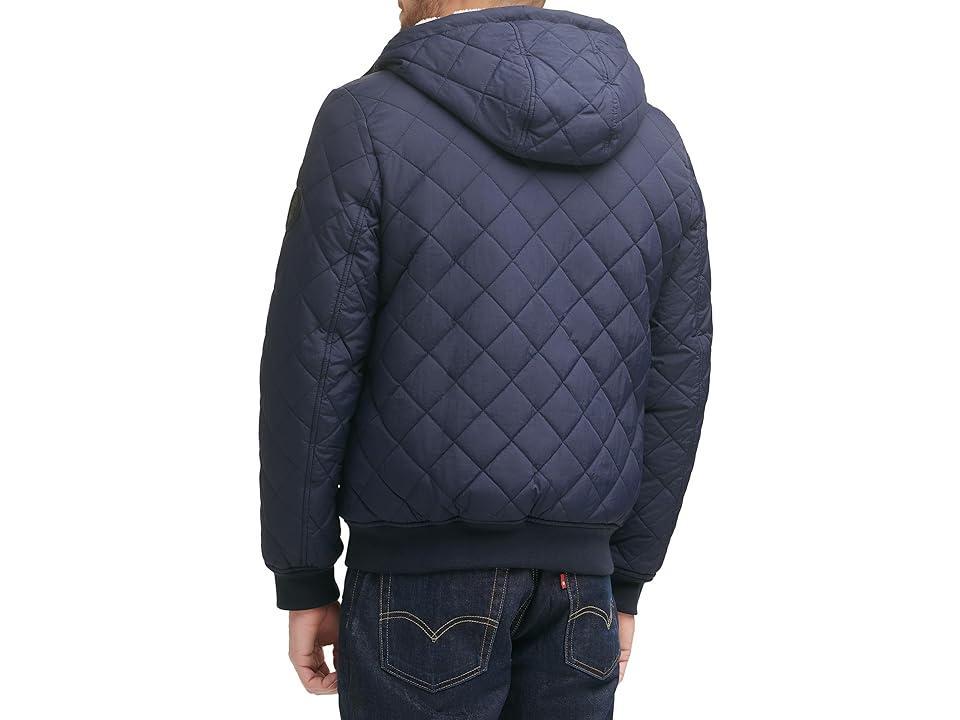 Levi's(r) Diamond Quilted Bomber with Sherpa Lined Hood Men's Clothing Product Image