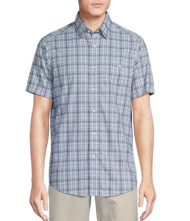 Cremieux Blue Label Performance Stretch Twill Plaid Short Sleeve Woven Shirt Product Image