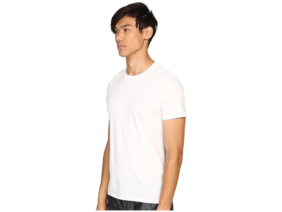 Vince Short Sleeve Pima Cotton Crew Neck Shirt (Heather Carbon) Men's Short Sleeve Pullover Product Image