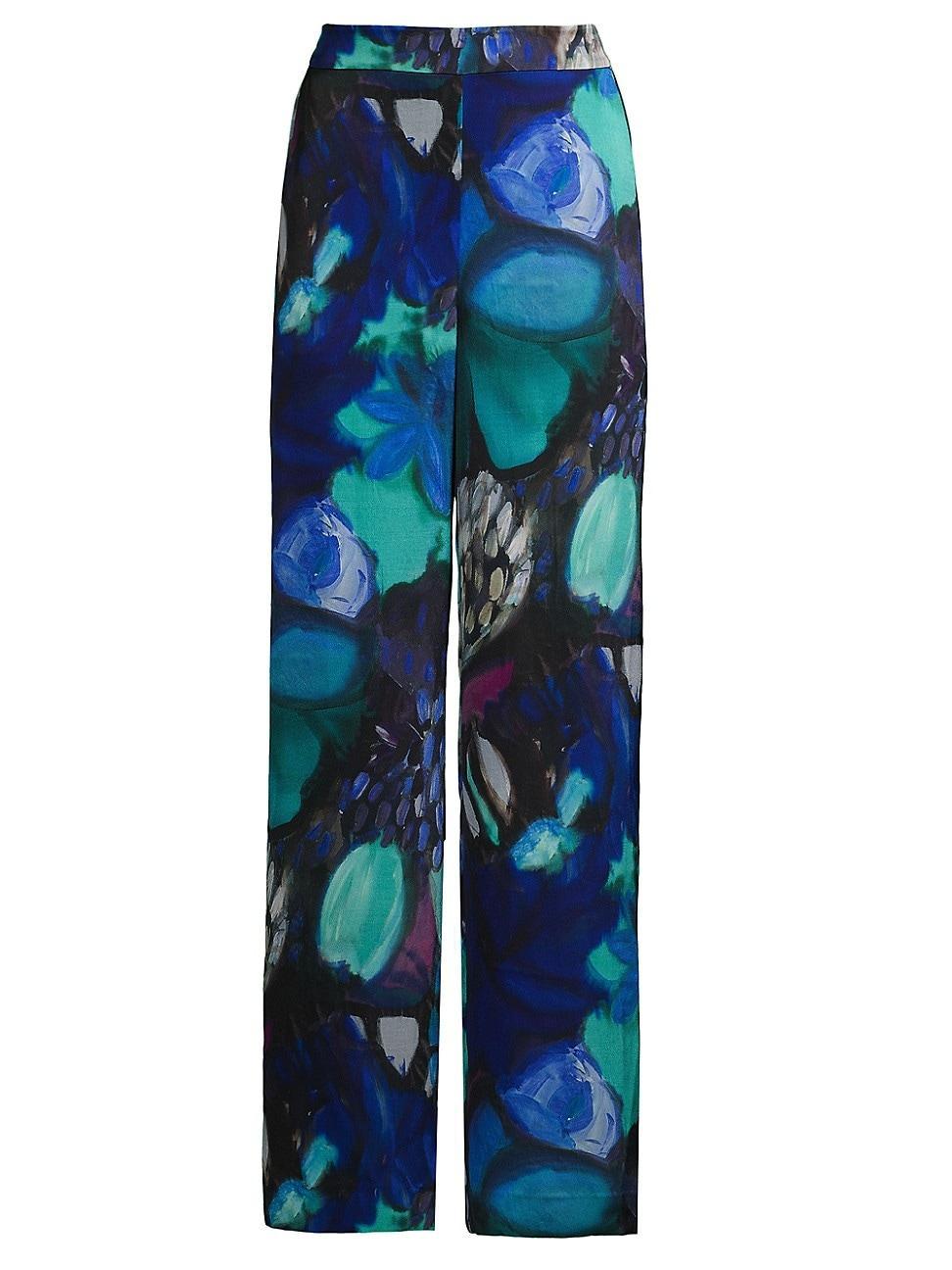 Womens Kayla Floral Crepe Pants product image