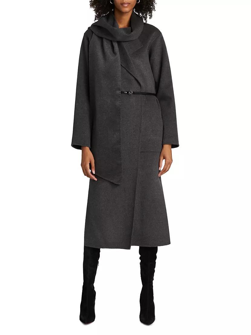 Victoria Shawl Collar Maxi Wool Coat Product Image