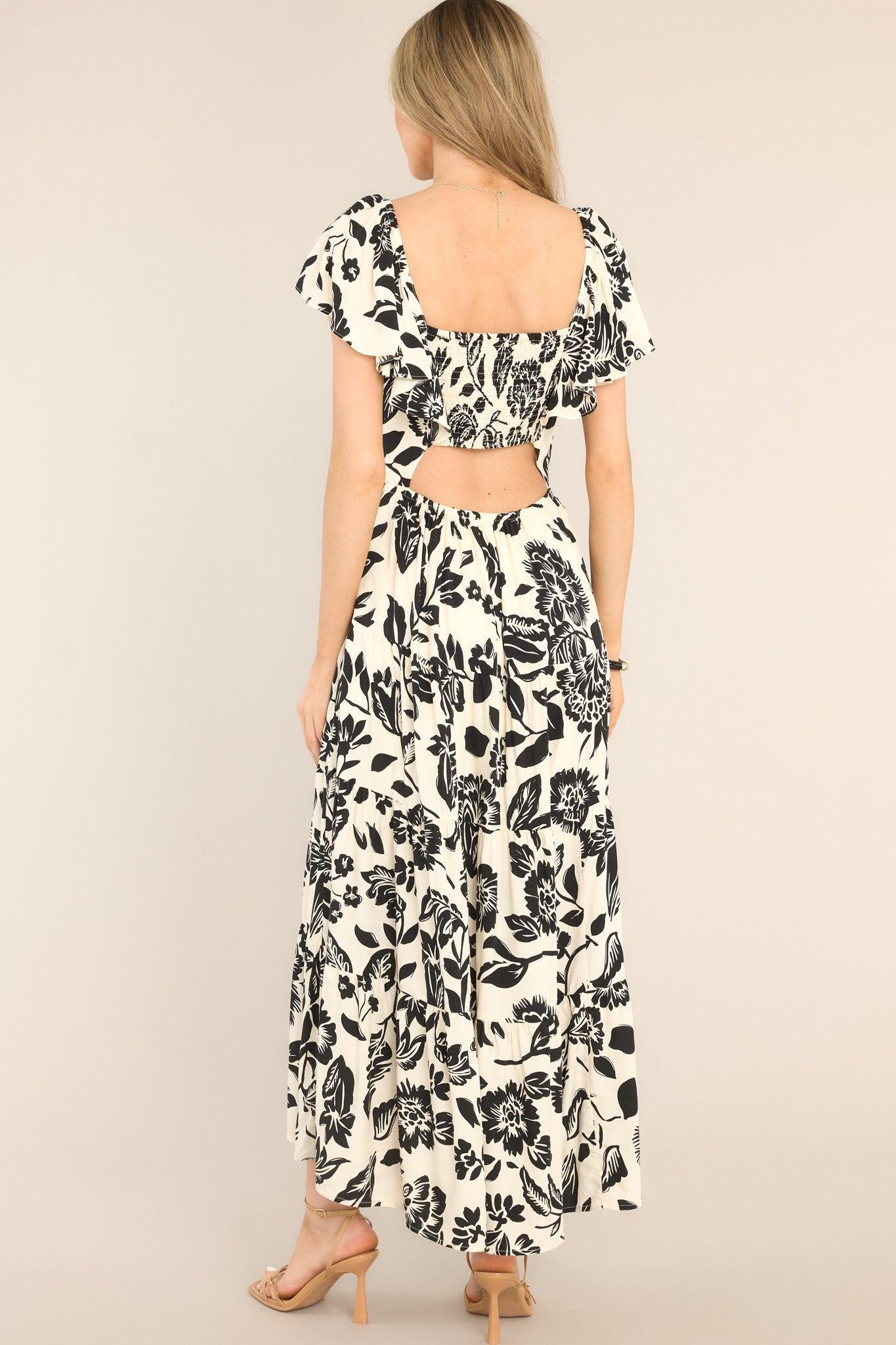 One By One Black & Ivory Maxi Dress Product Image