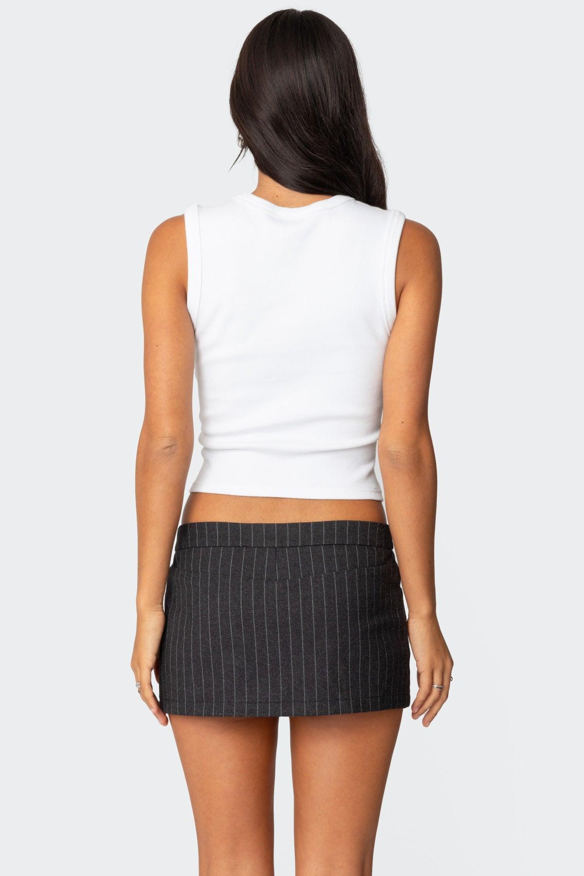 Tiffany Pinstripe Mini Skort Product Image