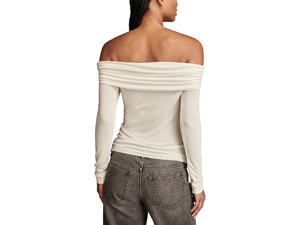 Lucky Brand Off The Shoulder Top (Whisper ) Women's Clothing Product Image