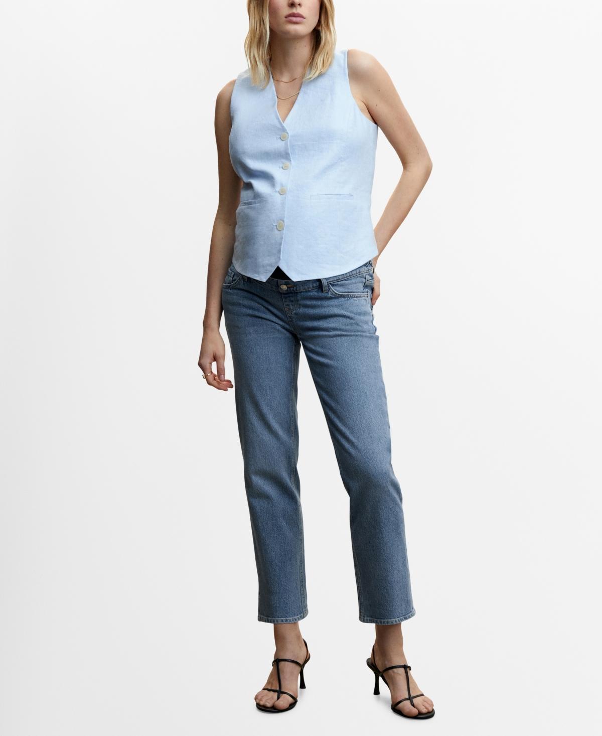 Mango Womens Maternity Straight Jeans Product Image