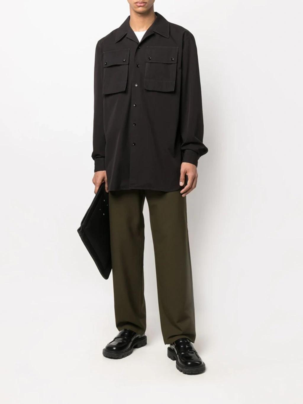 Cargo Pocket Shirt In Black Product Image