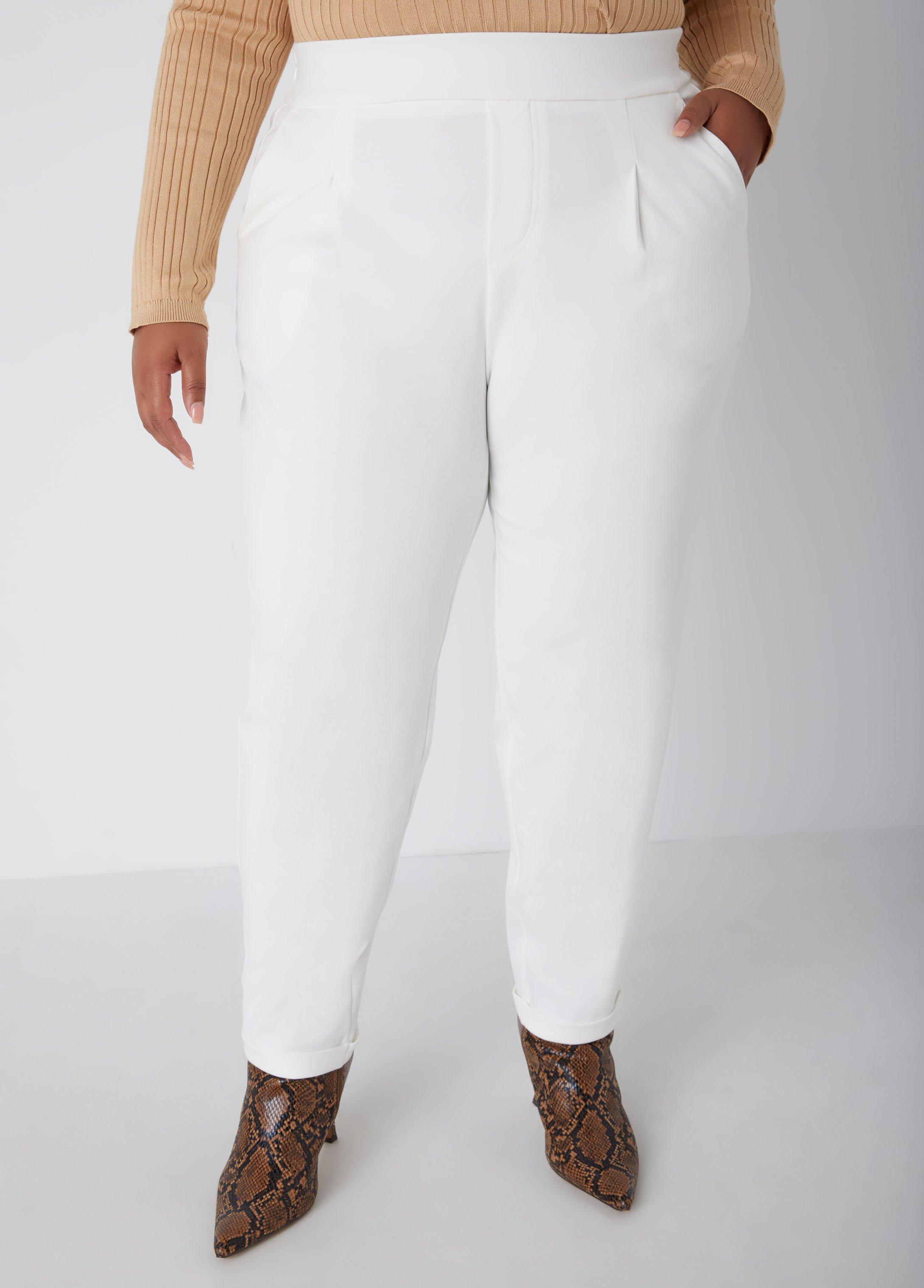 Ponte Tapered Ankle Pants Product Image