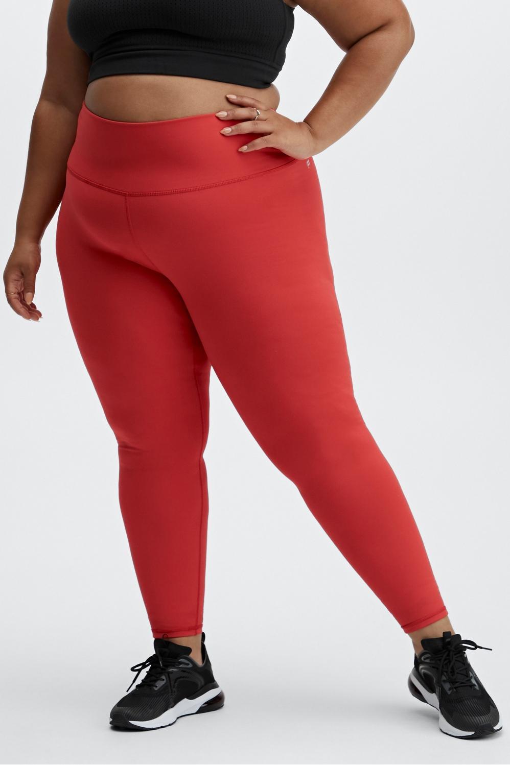 Fabletics Define High-Waisted Legging Womens red plus Size 4X Product Image