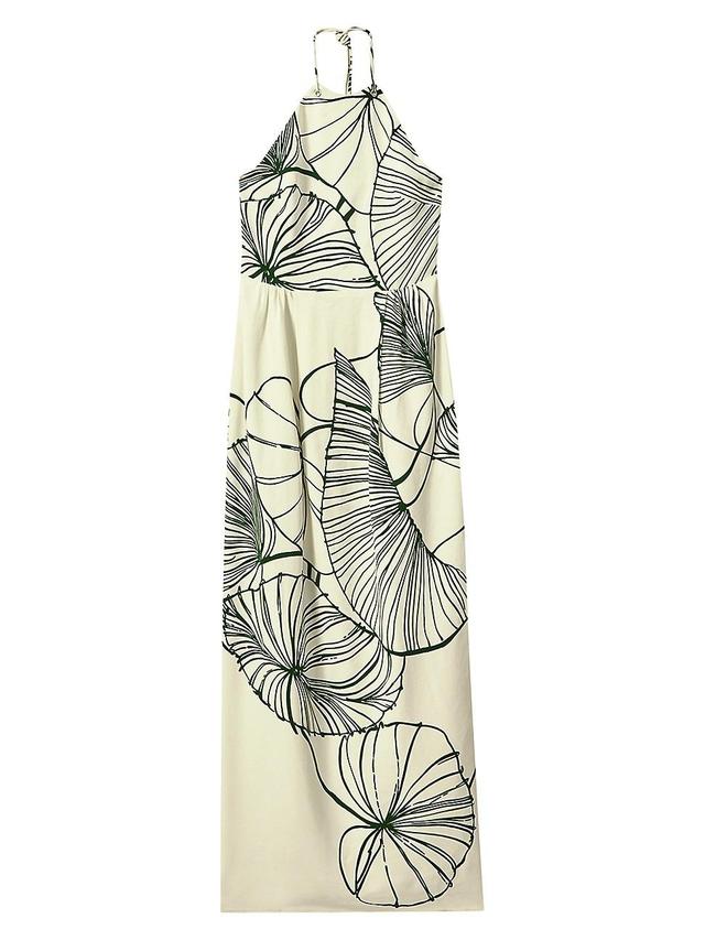 Womens Lexi Shell Halter Maxi Dress Product Image