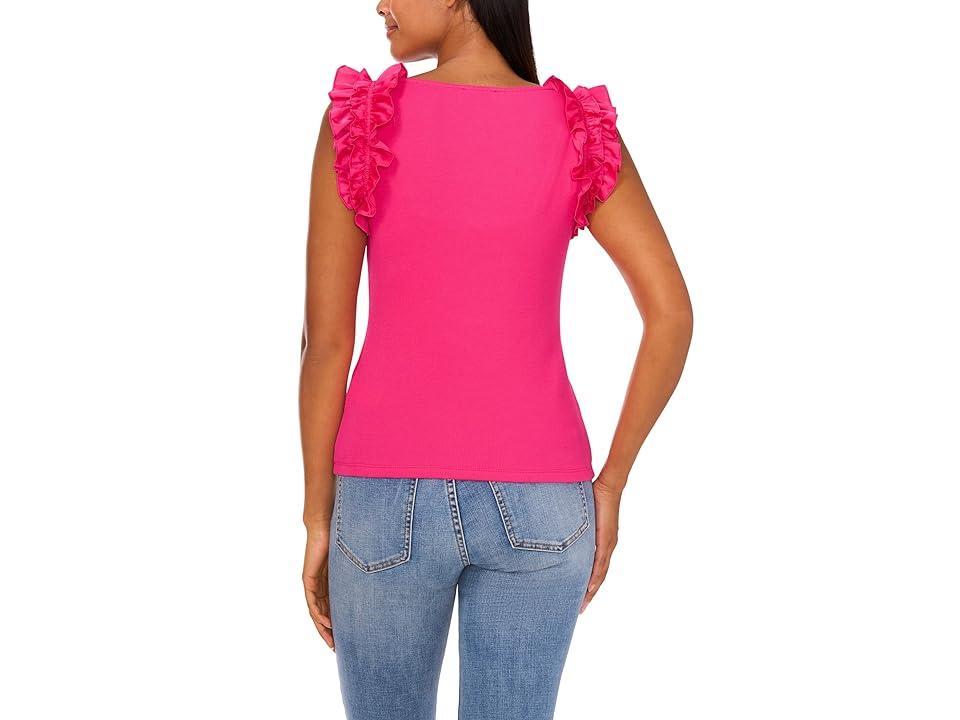 Women's Ruffle Rib Knit Tank Product Image