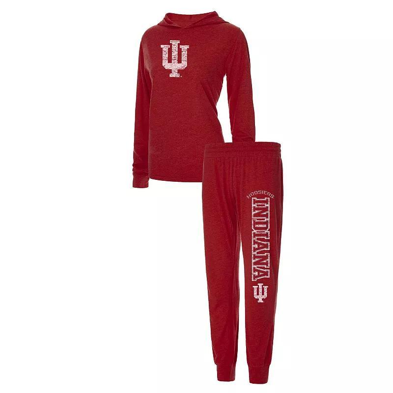 Womens Concepts Sport Scarlet Ohio State Buckeyes Long Sleeve Hoodie T-Shirt & Pants Sleep Set Product Image