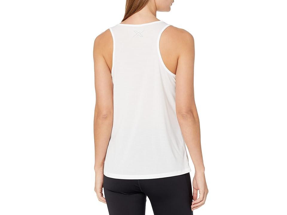 2XU Aero Singlet Silver Reflective) Women's Clothing Product Image