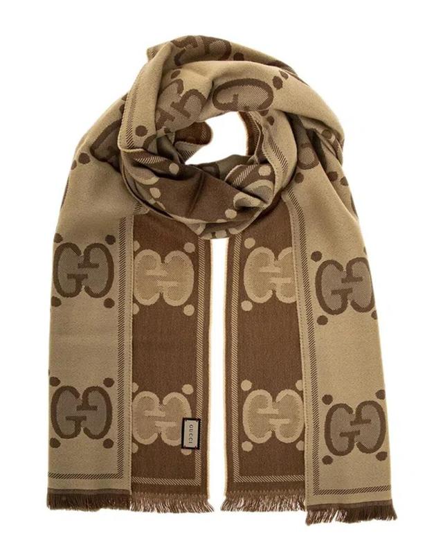 Wool Scarf In Beige Product Image