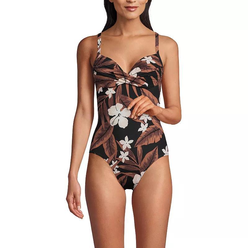 Womens Lands End Underwire One Piece Swimsuit Product Image