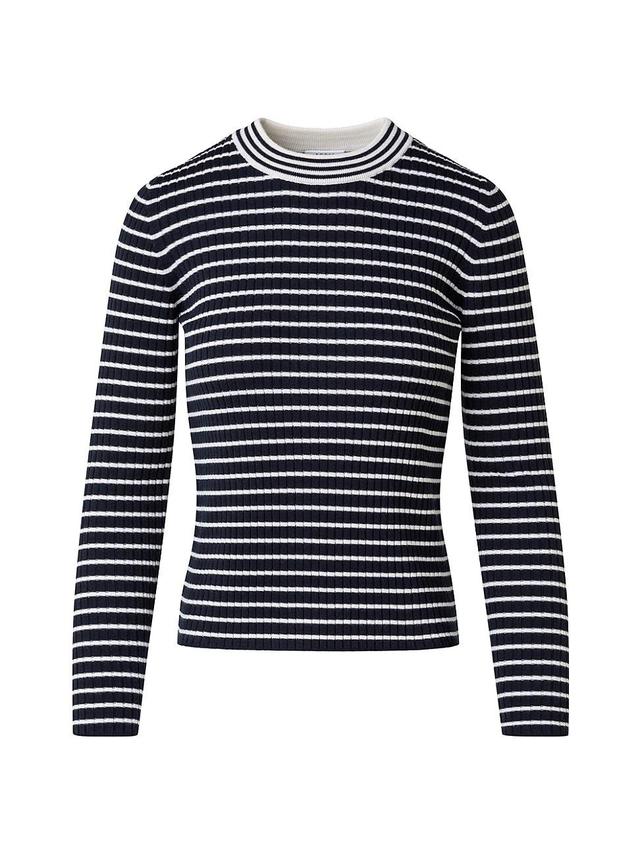 Womens Stripe Wool Sweater Product Image