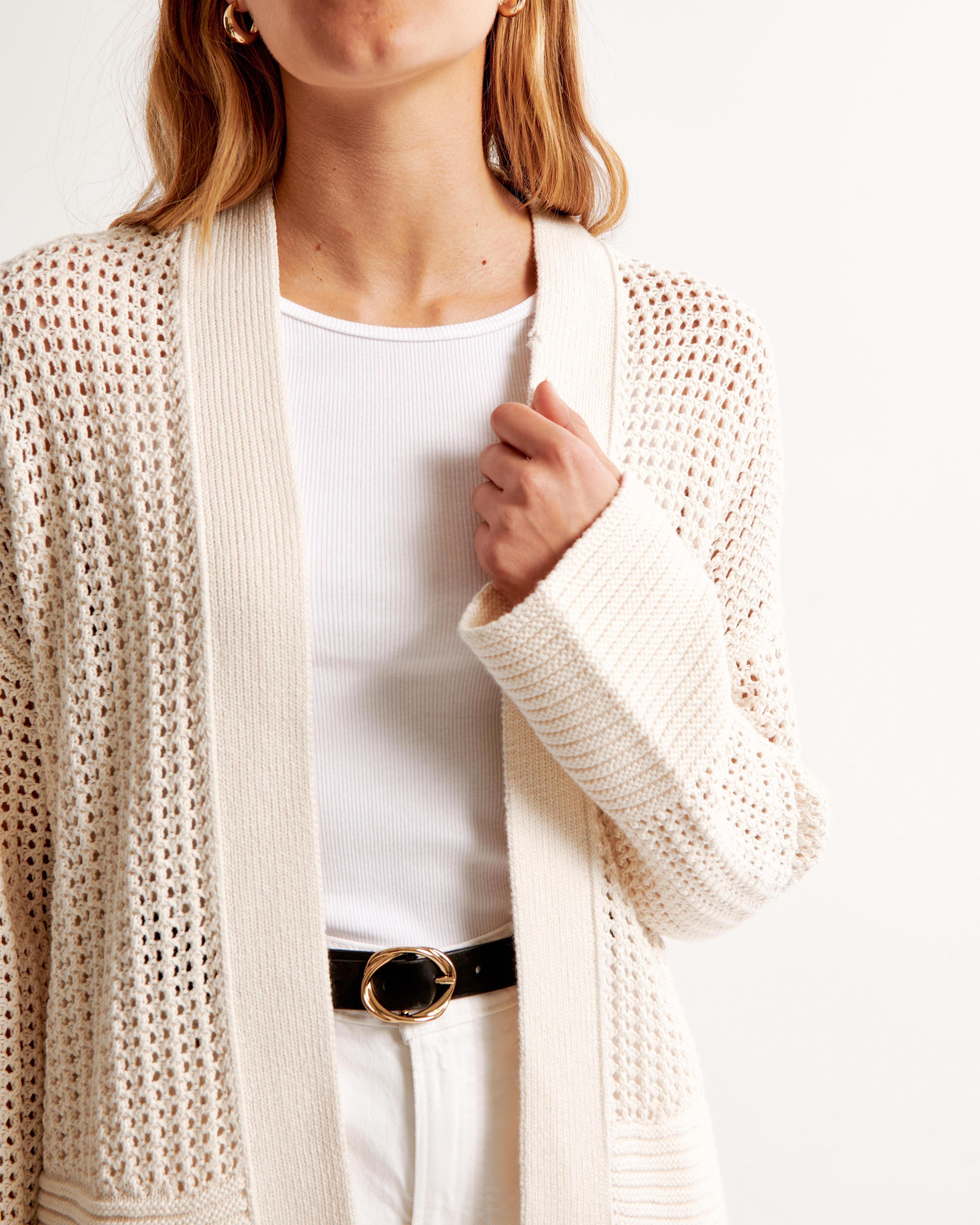 Textural Long-Length Cardigan Product Image