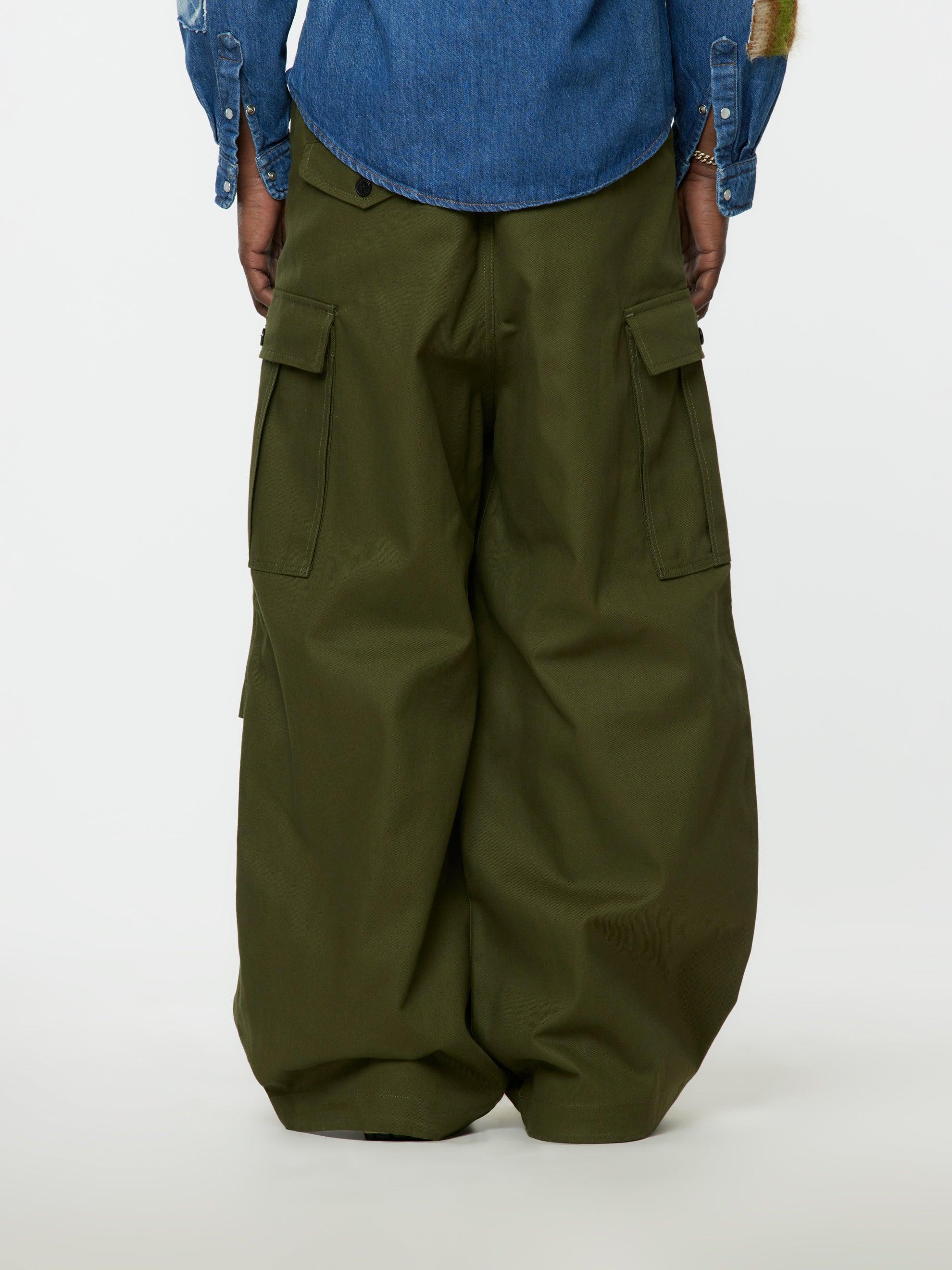 Garbardine Workwear Pants (Leaf Green) Product Image