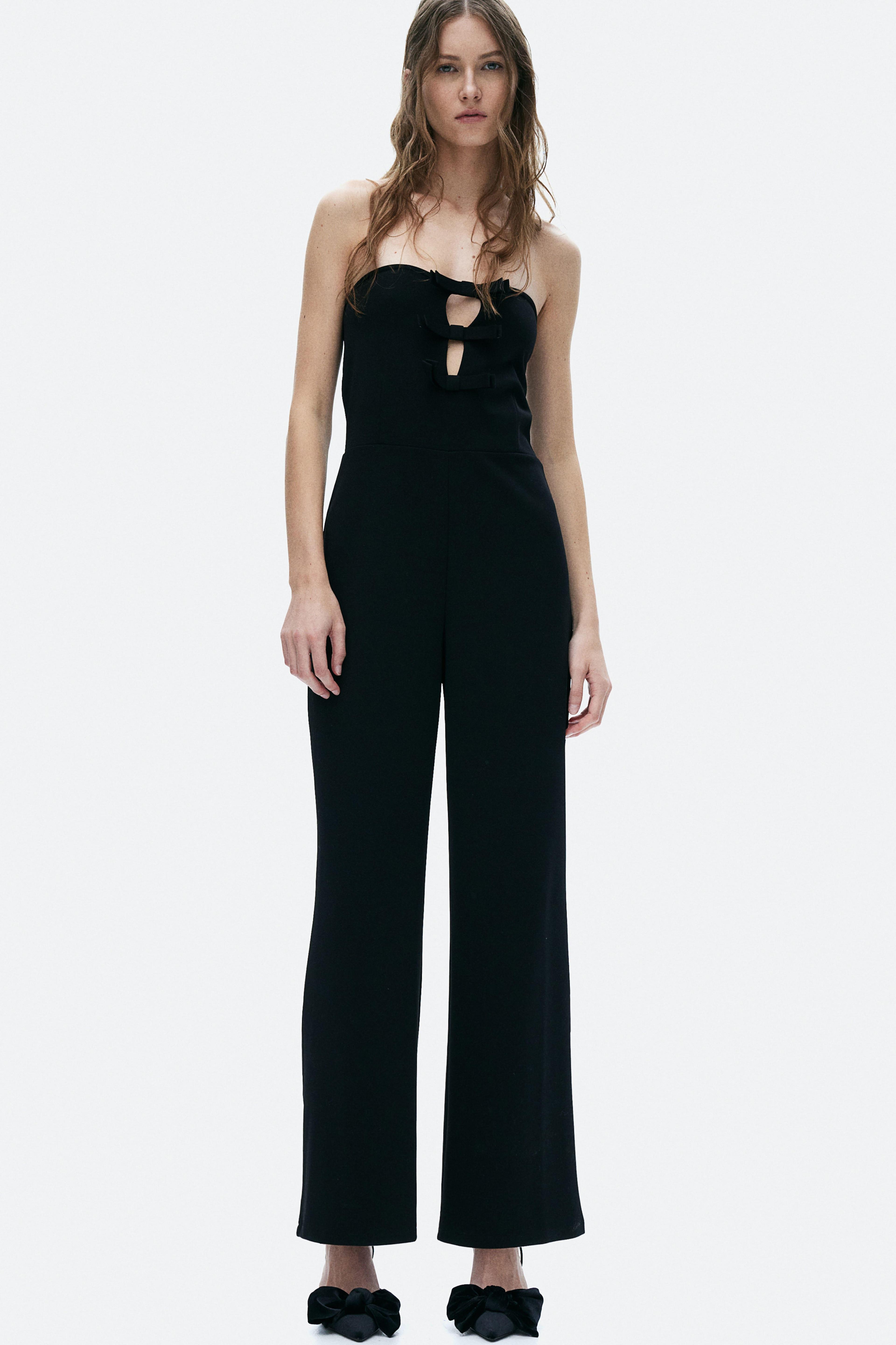 Bow-Front Bandeau Jumpsuit Product Image