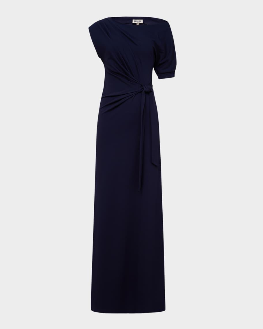 Avi One-Shoulder Column Gown Product Image