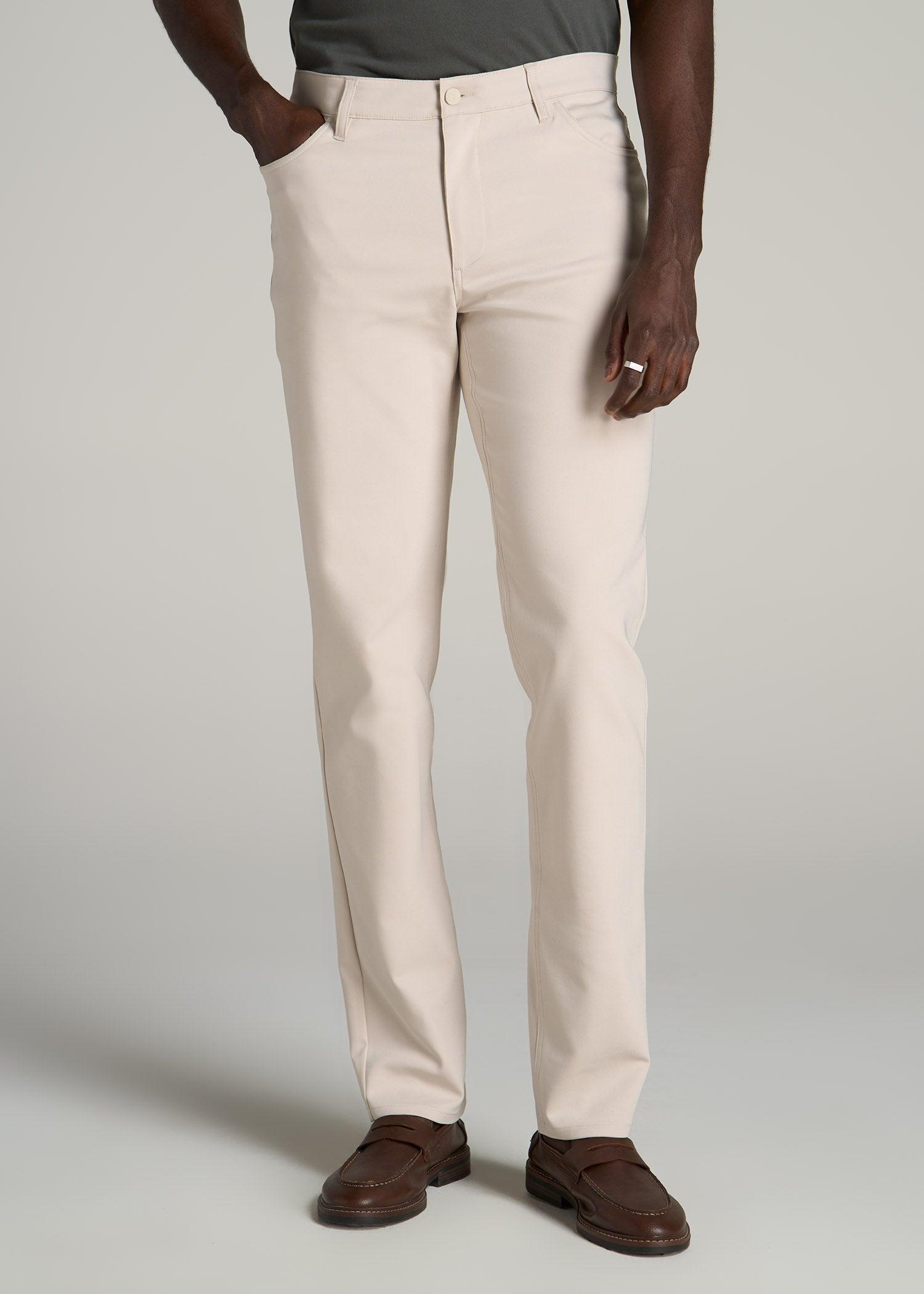 365 Stretch 5-Pocket TAPERED Pants for Tall Men in Soft Beige Product Image