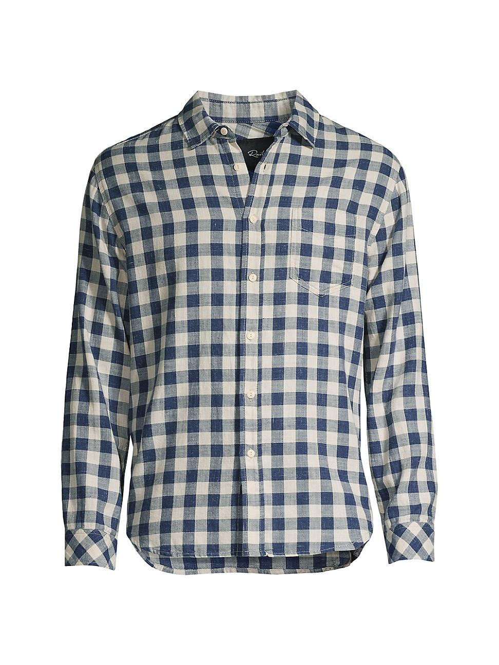 Mens Wyatt Check Button-Up Shirt Product Image