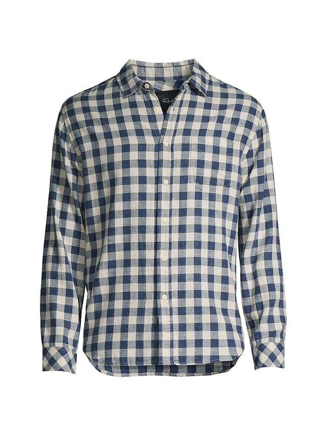 Rails Wyatt Relaxed Fit Gingham Cotton Button-Up Shirt Product Image