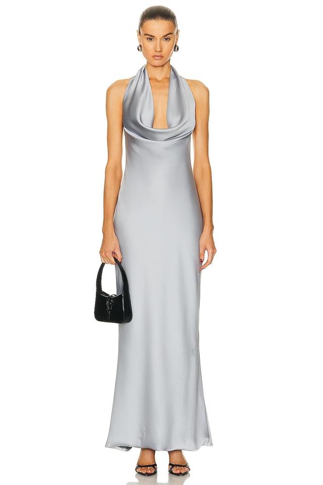 Halter Drape Bias Gown Product Image