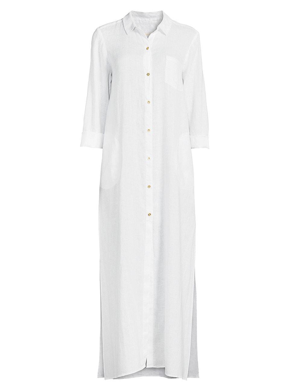 Womens Natalie Maxi Cover-Up Shirtdress Product Image