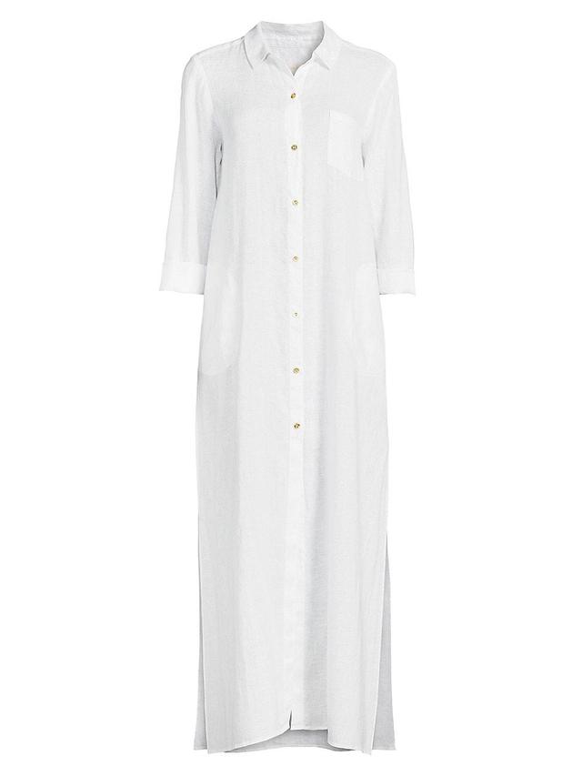 Womens Natalie Maxi Cover-Up Shirtdress Product Image