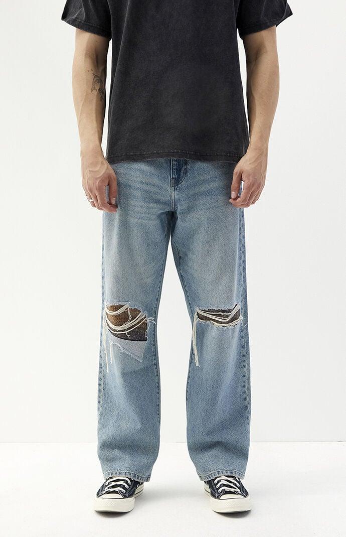 Men's Baggy Panel Jeans - 28W x 30L Product Image