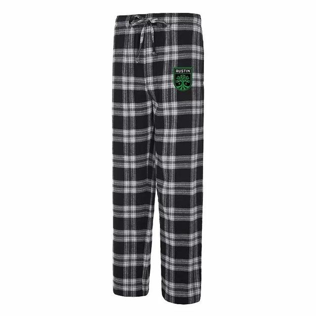 Mens Concepts Sport Black/Gray Austin FC Takeaway Flannel Pants Product Image